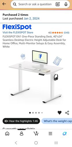 Standing desk