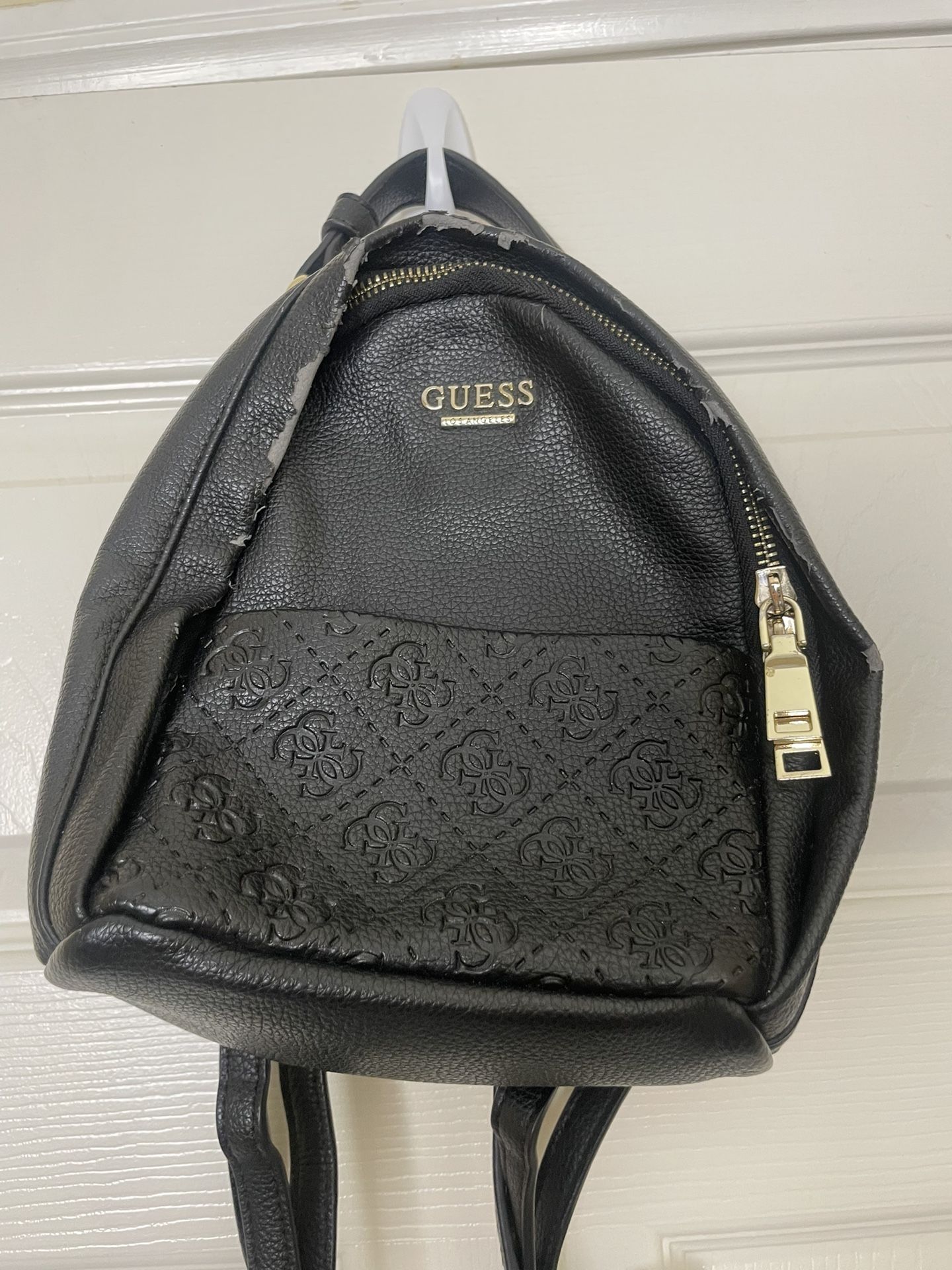 Mini Black Guess Backpack