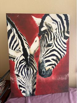 Zebra painting for wall