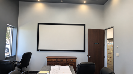 Sharp Ision projector and screen