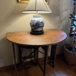 Antique Primitive Gateleg Console 