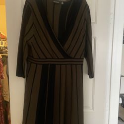 Black And Green Dress 