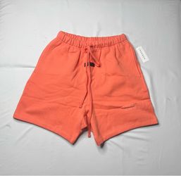 Essentials fear of god coral men’s shorts size xs