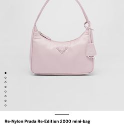 Re-Nylon Prada Re-edition 2000 mini bag - Baby Pink