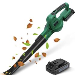 20V Cordless Leaf Blower with 2 Batteries and Charger