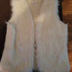 Fur Vest Off White 