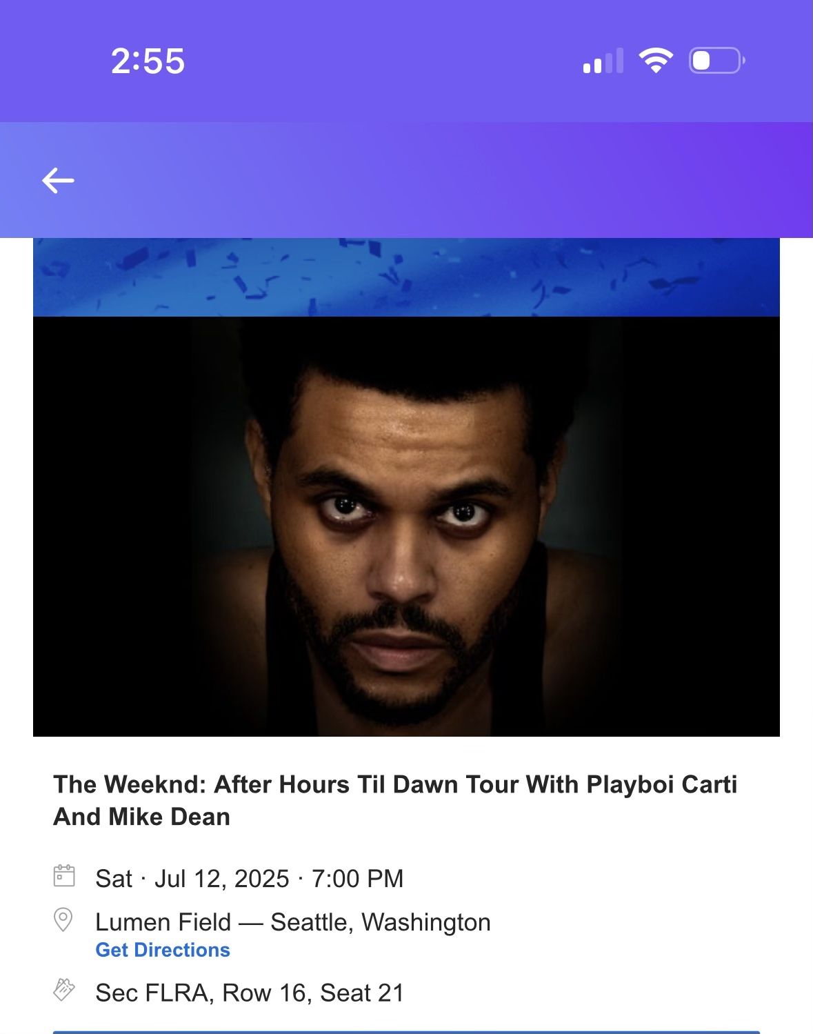 The Weeknd Ticket