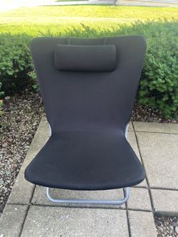 Black Mesh Folding Chair