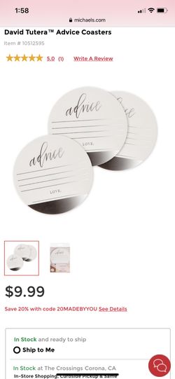 Wedding and Bridal shower coasters