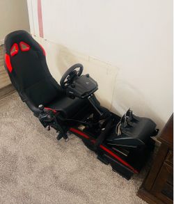 Logitech G923 Trueforce Racing Wheel Setup with Cockpit and Shifter