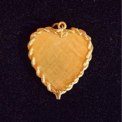 14kt Gold Heart Pendant