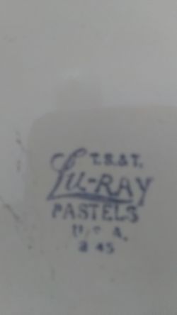 Lu Ray pastels plate