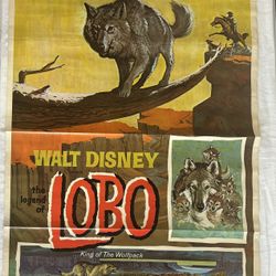 LEGEND OF LOBO /ORIG. U.S. ONE SHEET MOVIE POSTER (WALT DISNEY)