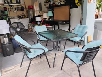 Patio table and chairs