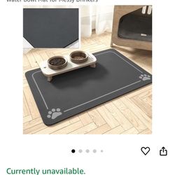 Pet Feeding Mat (Absorbent, Quick Dry) for Cats & Dogs NEW