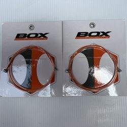 Box Teflon Coated Brake Cables Orange MTB/BMX 2-pack New!