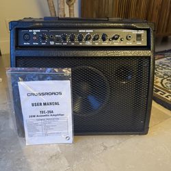 Crossroads TEC-20A 20W Acoustic Guitar Amp – Fully Functional