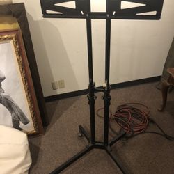 Rolling TV Monitor Stand 