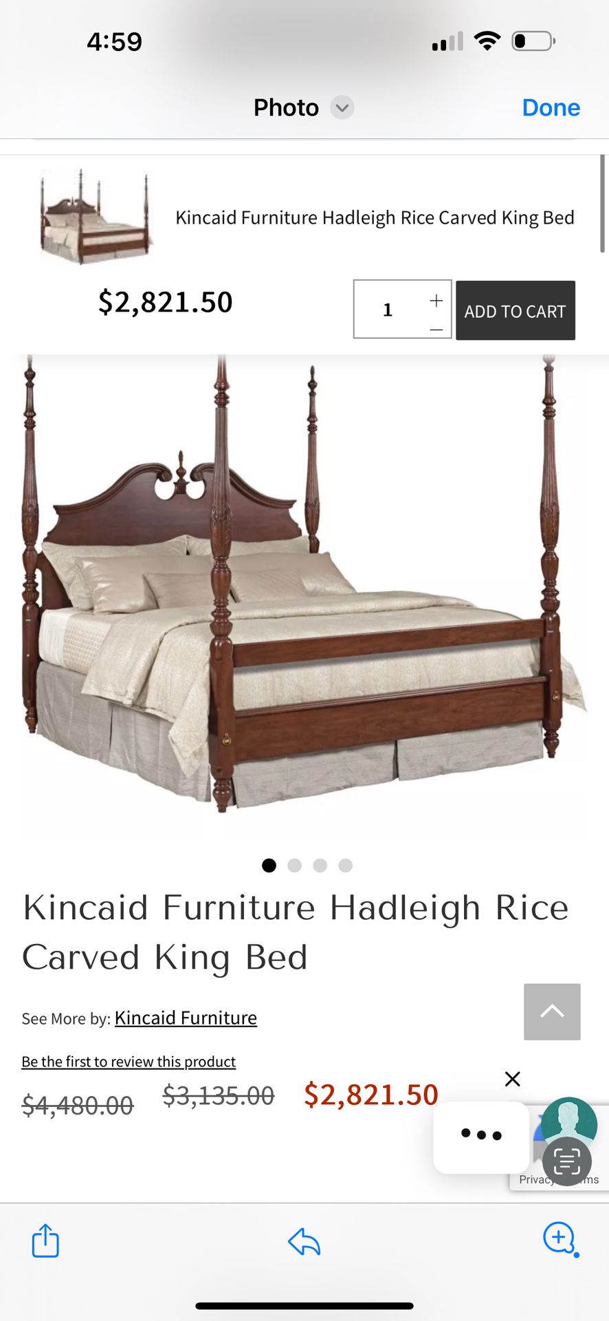 Antique King Bed