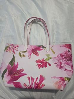 Floral tote bag
