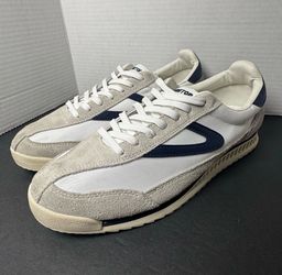 Tretorn Rawlins Kristine Women's Retro Sneakers White Navy Gray Size 9 M Casual