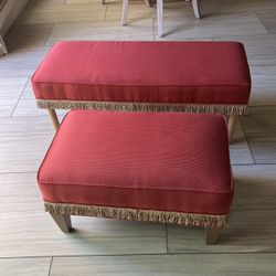 Two Custom Ottoman/ Benches/ Stools 