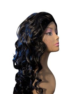 #22) Black Curly wig Costume Wig Long Curly 28inches Synthetic Wigs Costume Halloween adult woman (Natural Black