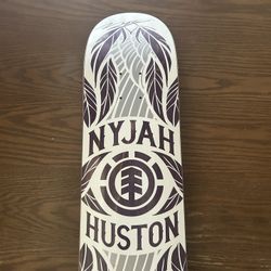 Nyjah Huston Signed Element Deck