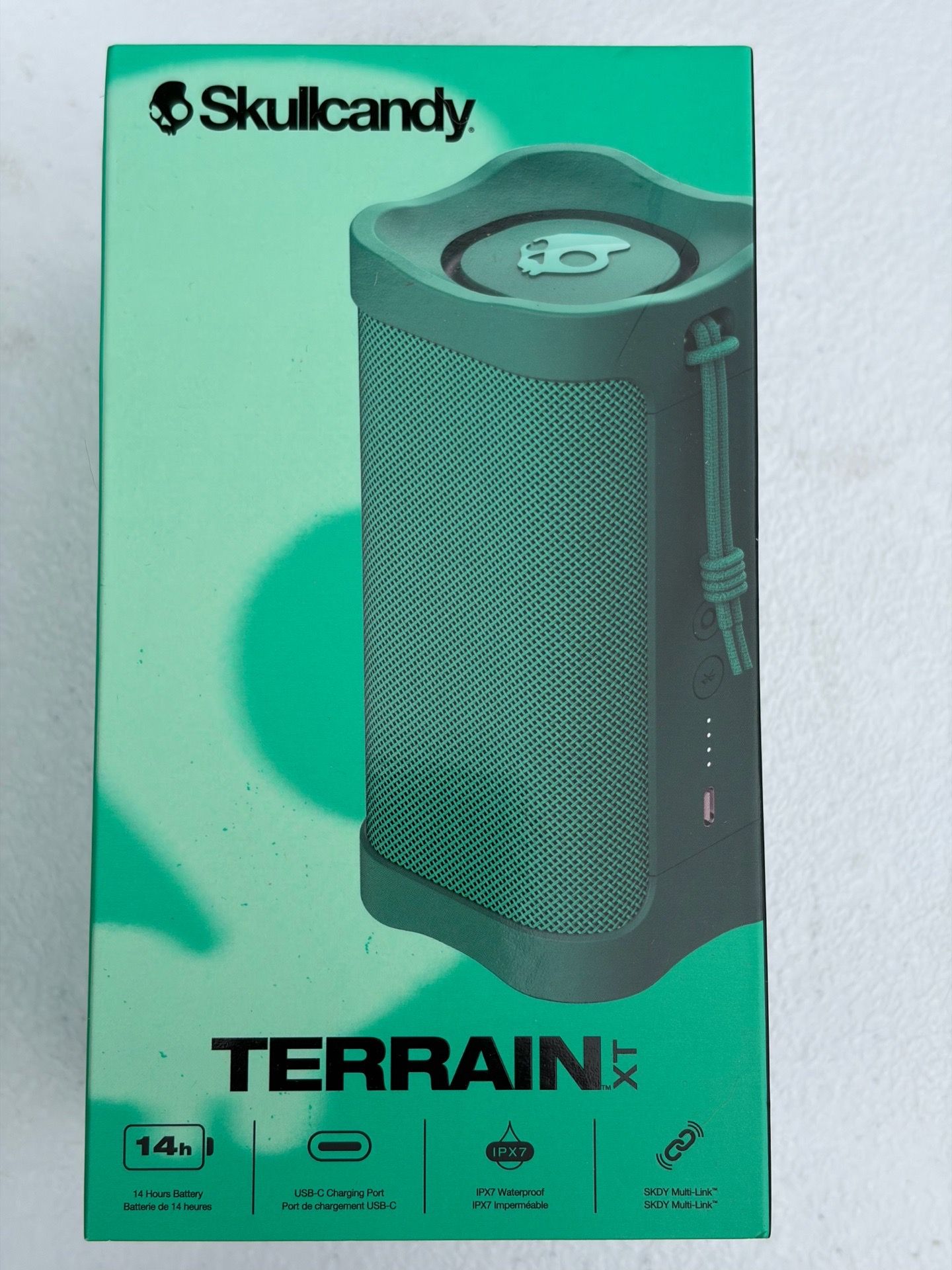 Skullcandy Terrain XT Wireless Speaker Green Waterproof 14hr New Sealed