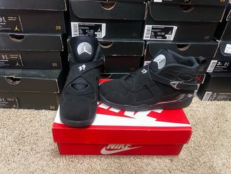 Air Jordan 8 Retro Black Chrome Sneakers