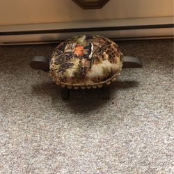 Vintage Turtle Wooden Feet Stool