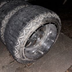 24x14 6x139.7 Xtreme Force On 37x13.50r24