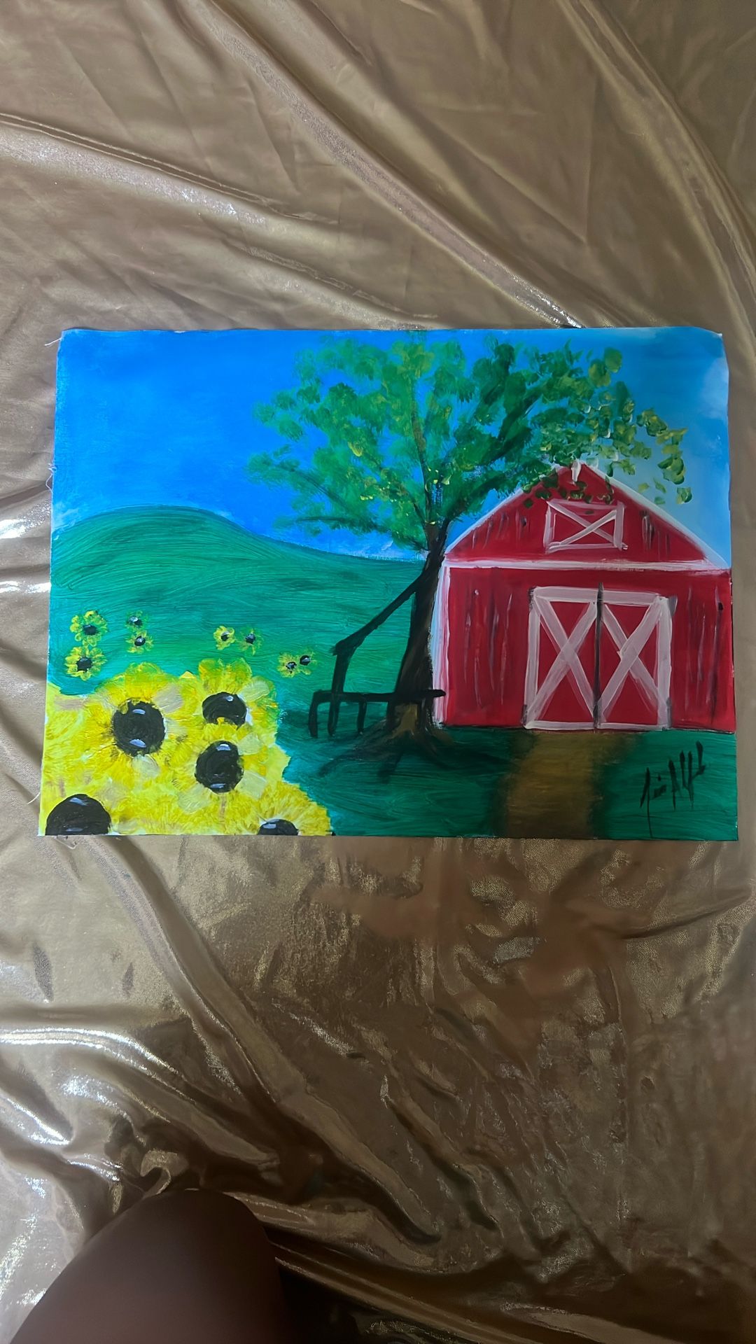 Barnyard Painting For Sale