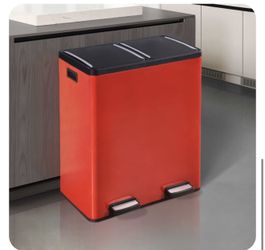 Extra Large Capacity Dual Trash and Recycling Bin