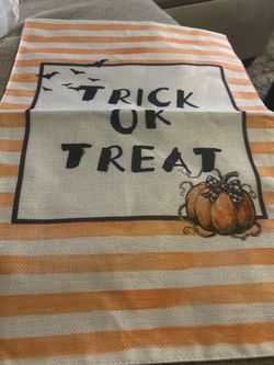 Halloween Trick or Treat Table Runner