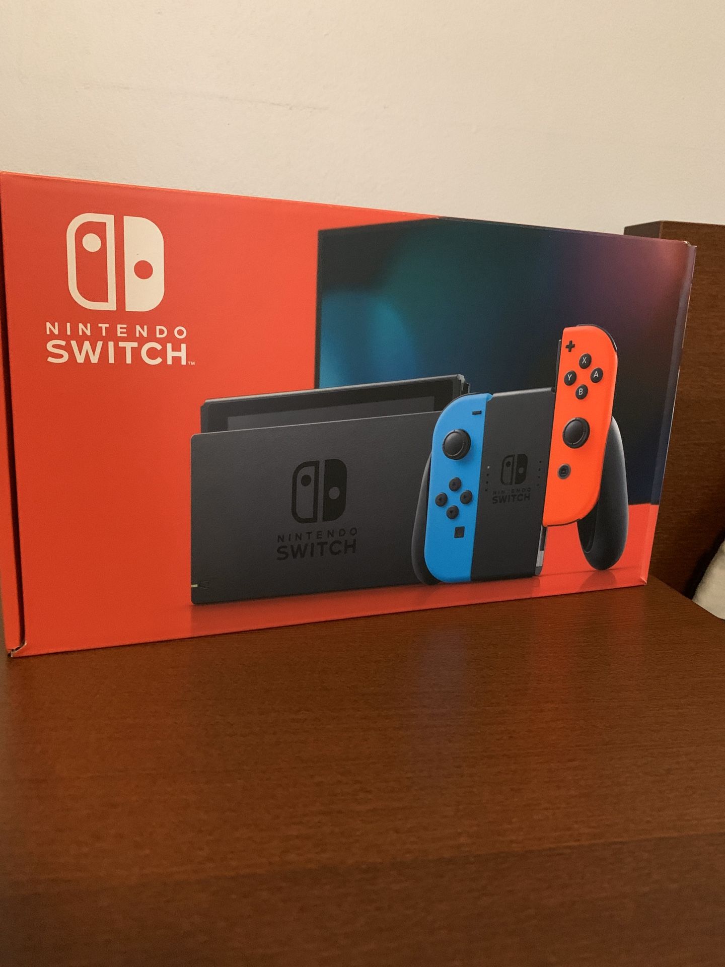 Brand new Nintendo Switch Neon Blue and Red Joycon