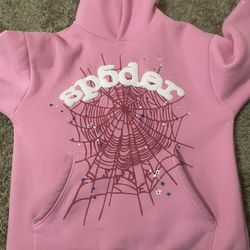Pink spider hoodie