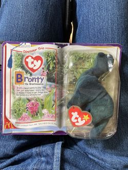 Beanie baby Bronty the brontosaurus