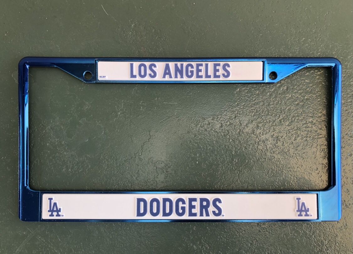 Los Angeles Dodgers license plate frame (metal)