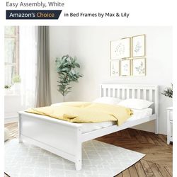 White Full Size Bed Frame