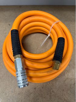1/2” 10-15ft ViperFlex Air Hose Orange With Quick Disconnect