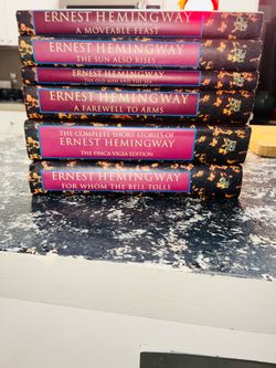 (6) new / unused condition Ernest Hemingway hardcover books