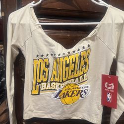 Laker Shirt Stretchy Off Shoulder