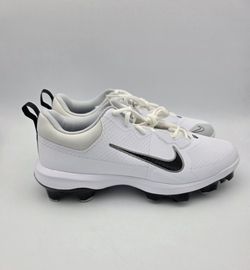 Nike Force Trout 9 Pro MCS White Metallic Silver Baseball Cleats Men's Size 11