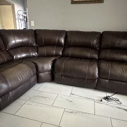 Leather  Sectional