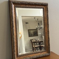 Vintage Wall Mirror Decorative Gold Frame Ornate Molding Bassett Company