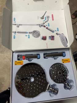Dual Shower Head Combo Set Chrome NEW