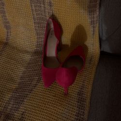 Mix No. 6 Hot Pink suede sandals  4inches