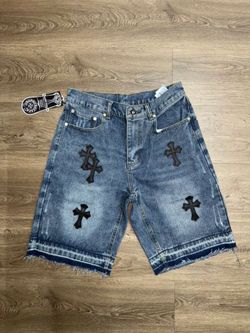 Chrome heart shorts