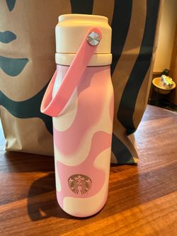 Starbucks Pink Swirls SS Bottle